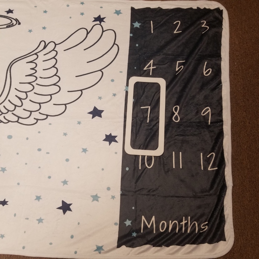 Baby Monthly Milestone Blanket Neutral Baby Shower - Picture 5 of 5